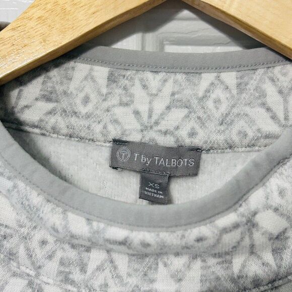 Talbots soft Cotton Zip-mock neck Fleece Pullover Sweater size XS with pockets - Picture 3 of 6